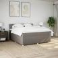 Preview: Boxspringbett mit Matratze Taupe 200x200 cm Stoff