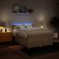 Preview: Boxspringbett mit Matratze Creme 140x200 cm Stoff