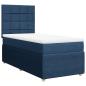 Preview: Boxspringbett mit Matratze Blau 90x190 cm Stoff