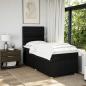 Preview: Boxspringbett mit Matratze Schwarz 90x190 cm Stoff