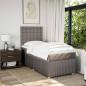 Preview: Boxspringbett mit Matratze Taupe 90x190 cm Stoff
