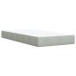 Preview: Boxspringbett mit Matratze Hellgrau 90x190 cm Samt