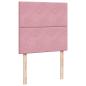 Preview: Boxspringbett mit Matratze Rosa 90x200 cm Samt