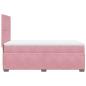 Preview: Boxspringbett mit Matratze Rosa 90x200 cm Samt