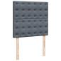Preview: Boxspringbett mit Matratze Dunkelgrau 90x200 cm Samt