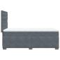 Preview: Boxspringbett mit Matratze Dunkelgrau 90x200 cm Samt