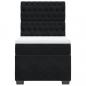 Preview: Boxspringbett mit Matratze Schwarz 100x200 cm Samt