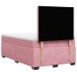 Preview: Boxspringbett mit Matratze Rosa 120x190 cm Samt