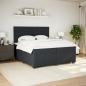 Preview: Boxspringbett mit Matratze Schwarz 200x200 cm Samt