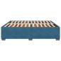 Preview: Bettgestell Blau 200x200 cm Samt