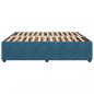 Preview: Bettgestell Blau 200x200 cm Samt