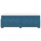 Preview: Boxspringbett mit Matratze Dunkelblau 80x200 cm Samt