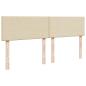 Preview: Boxspringbett mit Matratze Creme 180x200 cm Stoff