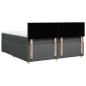 Preview: Boxspringbett mit Matratze Dunkelgrau 200x200 cm Stoff