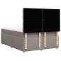 Preview: Boxspringbett mit Matratze Taupe 140x200 cm Stoff