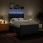 Preview: Boxspringbett mit Matratze Blau 140x200 cm Stoff