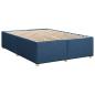 Preview: Boxspringbett mit Matratze Blau 140x200 cm Stoff