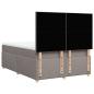 Preview: Boxspringbett mit Matratze Taupe 160x200 cm Stoff
