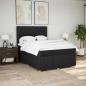 Preview: Boxspringbett mit Matratze Schwarz 140x200 cm Stoff