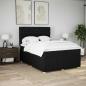 Preview: Boxspringbett mit Matratze Schwarz 140x200 cm Stoff
