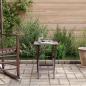 Preview: Beistelltisch Klappbar Braun Massivholz Pappel