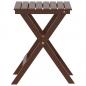 Preview: Beistelltisch Klappbar Braun Massivholz Pappel