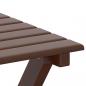 Preview: Beistelltisch Klappbar Braun Massivholz Pappel