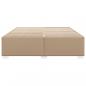 Preview: Bettgestell Cappuccino-Braun 200x200 cm Kunstleder