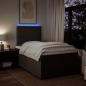 Preview: Boxspringbett mit Matratze Hellgrau 120x200 cm Stoff