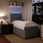 Preview: Boxspringbett mit Matratze Dunkelgrau 80x200 cm Samt