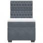 Preview: Boxspringbett mit Matratze Dunkelgrau 80x200 cm Samt
