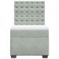 Preview: Boxspringbett mit Matratze Hellgrau 80x200 cm Samt