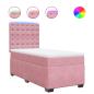 Preview: Boxspringbett mit Matratze Rosa 90x200 cm Samt