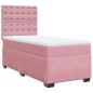 Preview: Boxspringbett mit Matratze Rosa 90x200 cm Samt