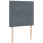 Preview: Boxspringbett mit Matratze Dunkelgrau 90x190 cm Samt