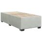 Preview: Boxspringbett mit Matratze Hellgrau 90x200 cm Samt