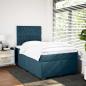 Preview: Boxspringbett mit Matratze Blau 120x200 cm Samt