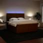 Preview: Boxspringbett mit Matratze Rosa 180x200 cm Samt