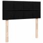 Preview: ARDEBO.de - Boxspringbett mit Matratze Schwarz 120x200 cm Stoff