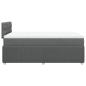 Preview: Boxspringbett mit Matratze Dunkelgrau 120x200 cm Stoff