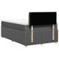 Preview: Boxspringbett mit Matratze Dunkelgrau 120x200 cm Stoff