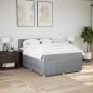 Preview: Boxspringbett mit Matratze Hellgrau 140x200 cm Stoff