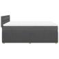 Preview: Boxspringbett mit Matratze Dunkelgrau 160x200 cm Stoff