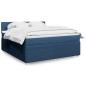 Preview: ARDEBO.de - Boxspringbett mit Matratze Blau 180x200 cm Stoff