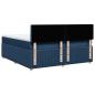 Preview: Boxspringbett mit Matratze Blau 180x200 cm Stoff