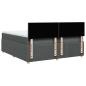 Preview: Boxspringbett mit Matratze Dunkelgrau 200x200 cm Stoff