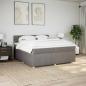 Preview: Boxspringbett mit Matratze Taupe 200x200 cm Stoff