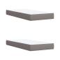 Preview: Boxspringbett mit Matratze Taupe 200x200 cm Stoff