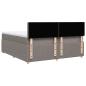 Preview: Boxspringbett mit Matratze Taupe 200x200 cm Stoff