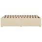 Preview: Bettgestell Creme 120x190 cm Stoff